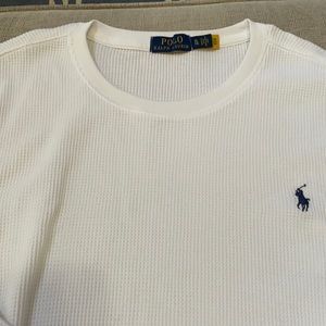 NWOT long sleeve waffle weave Polo shirt
